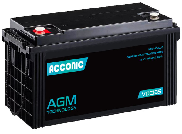 ACCONIC VDC135 Deep Cycle AGM 135Ah Batterie