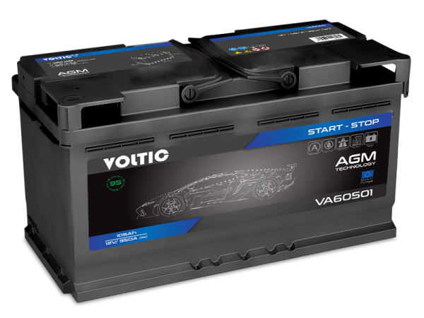 VOLTIC VA60501 START-STOP AGM 105Ah Autobatterie 605 901 095