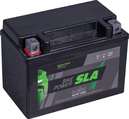 Intact SLA12-12Z-S Bike-Power SLA 11Ah Motorradbatterie (DIN 51120) YTZ12S, YTZ12-S