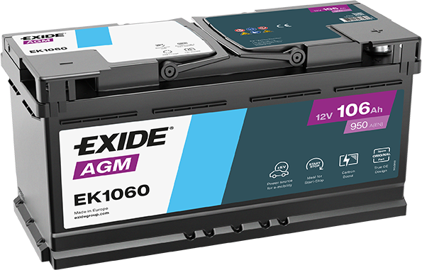 Exide EK1060 AGM 106Ah Autobatterie 605 901 095