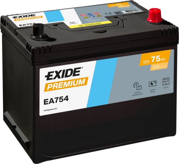 Exide EA754 Premium 75Ah Autobatterie 570 412 063