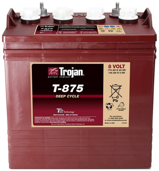 Trojan T-875 Deep Cycle 8V Traktionsbatterie 170Ah