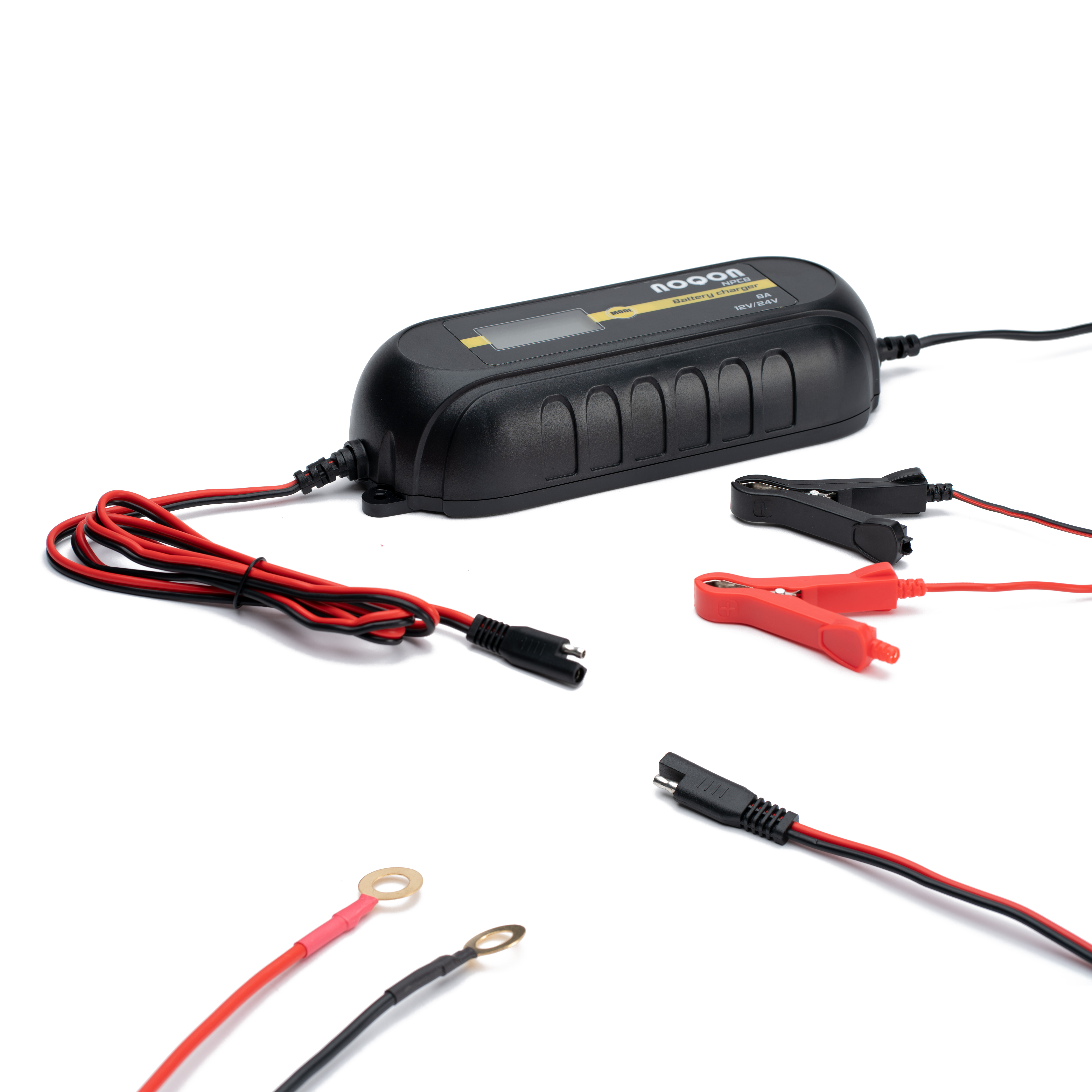 Lescars Kfz-Batterietester und -Wächter für 12 Volt, mit Bluetooth & App,  IP65