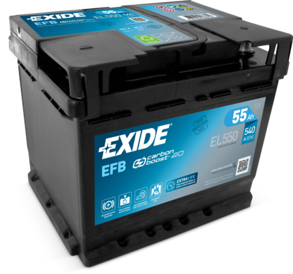 Exide EL550 EFB Autobatterie 55Ah