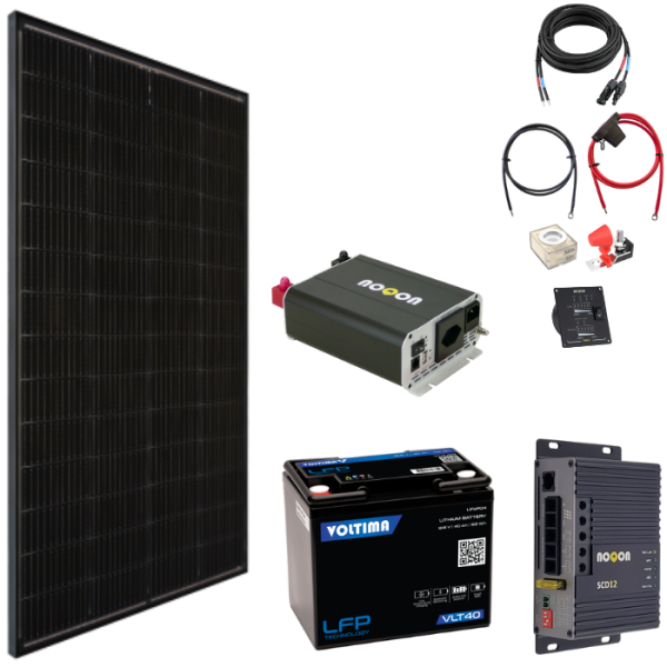 Solaranlage Komplett-Set EXTRA SMALL - mit Lithium Batterie