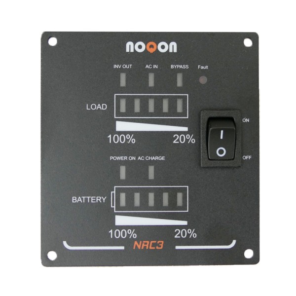 NOQON NRC3 Fernbedienung mit Ladestandsanzeige für Wechselrichter