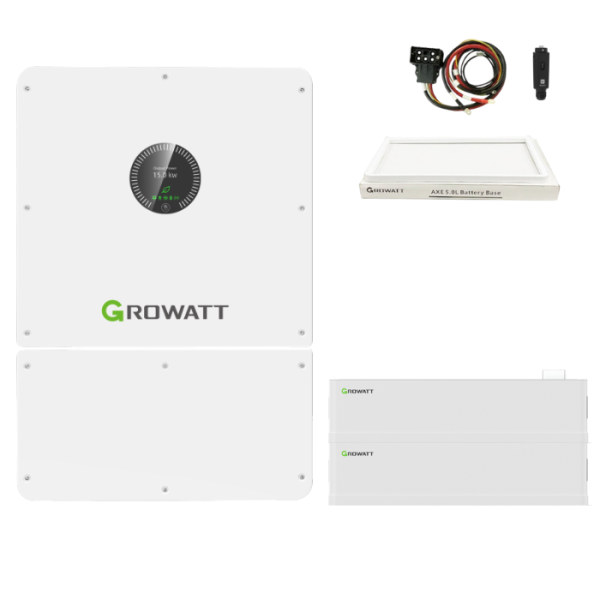 Growatt Backup-Set mit WIT 10K-HU 10kW Hybrid-Wechselrichter und 10 kWh Niederspannungsbatterie