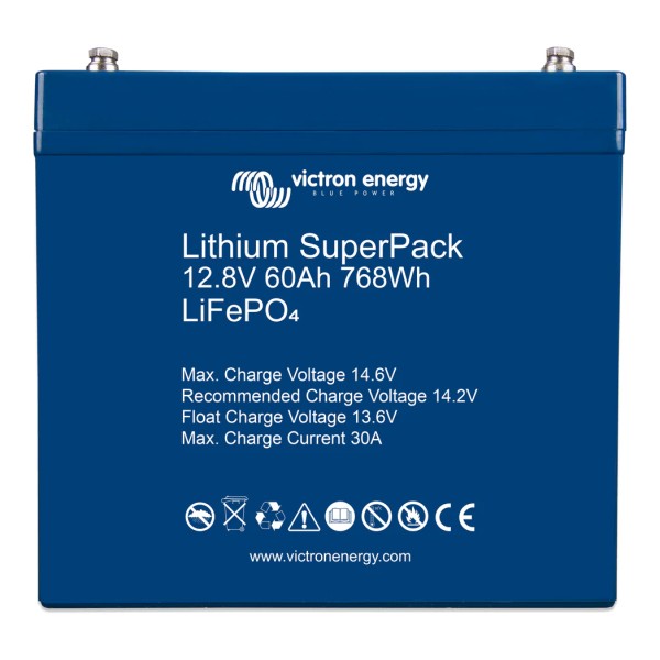 Victron Energy Lithium SuperPack 12.8V/60Ah LiFePO4 Batterie