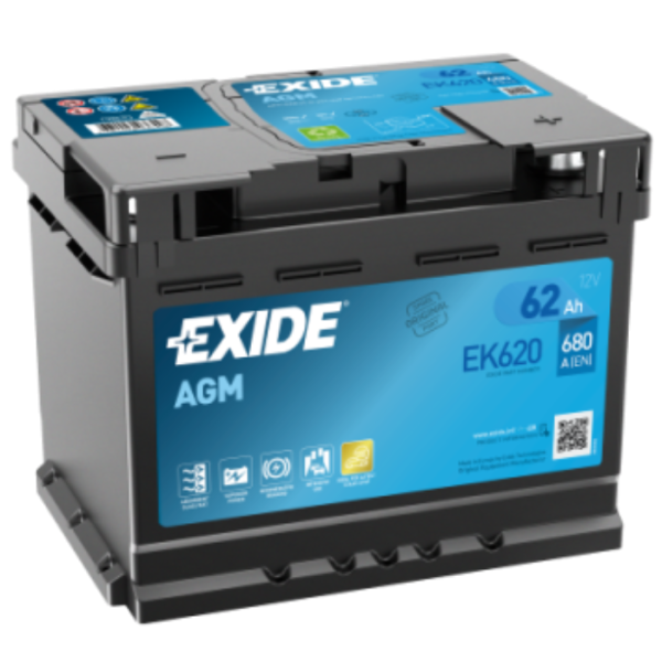 Exide EK620 AGM 62Ah Autobatterie 560 901 068