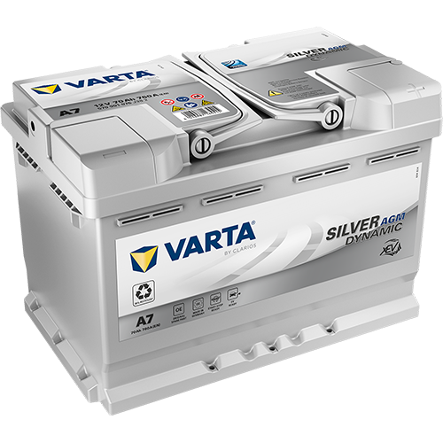 Varta A7 (E39) Silver Dynamic AGM xEV 570 901 076 Autobatterie 70Ah