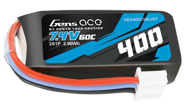 Gens ace 400 mAh 7,4 V 60C 2S1P Lipo-Akkupack mit JST-Stecker