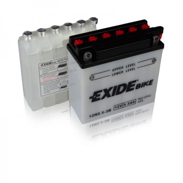 Exide-12N5-5-3B-Bike-Standard-5-5Ah-Motorradbatterie-DIN-50611