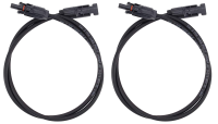 VOLTIMA Solar-Verlängerungskabel-Set 6 mm² (MC4 beidseitig), schwarz