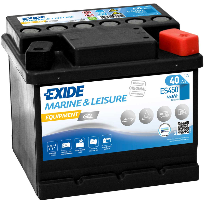 Exide ER450 Dual Versorgungsbatterie Starterbatterie 12V 95Ah 450Wh