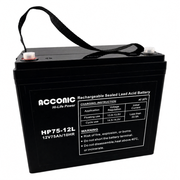 Acconic HP75-12L Hi-Life Power AGM 12V 75Ah Bleiakku