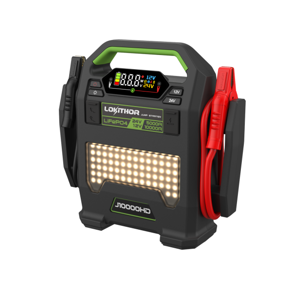 Lokithor J10000HD LiFePO₄ 12V/24V 256Wh 10000A Jump Starter Starthilfe