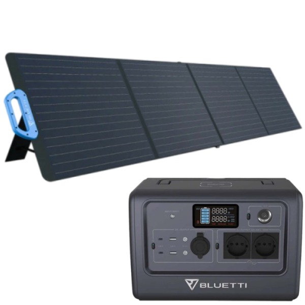BLUETTI EB70 Powerstation-Set mit 200Wp Solarmodul