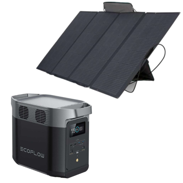 EcoFlow DELTA 2 Powerstation-Set mit 400W Solarmodul