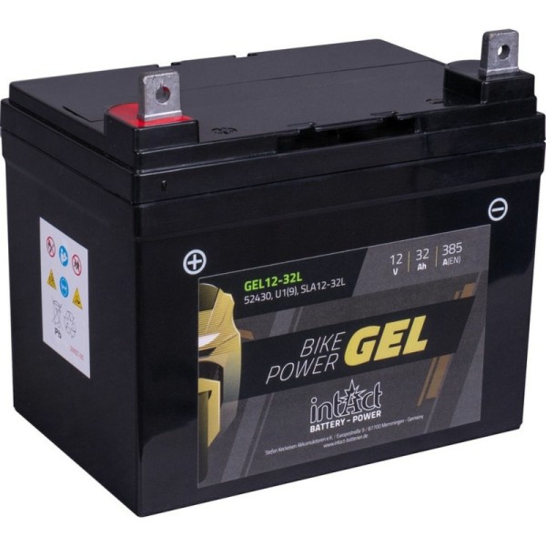 Intact GEL12-32L Bike-Power GEL 32Ah Motorradbatterie (DIN 52430) U1(9)