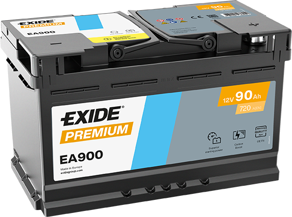 Exide EA900 Premium Carbon Boost 90Ah Autobatterie 585 400 080