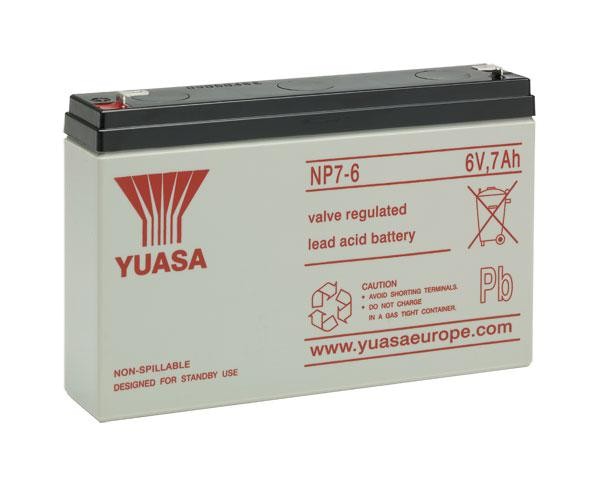 Yuasa NP7-6 6V 7Ah USV-Batterie