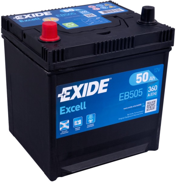 Exide EB505 Excell 50Ah Autobatterie