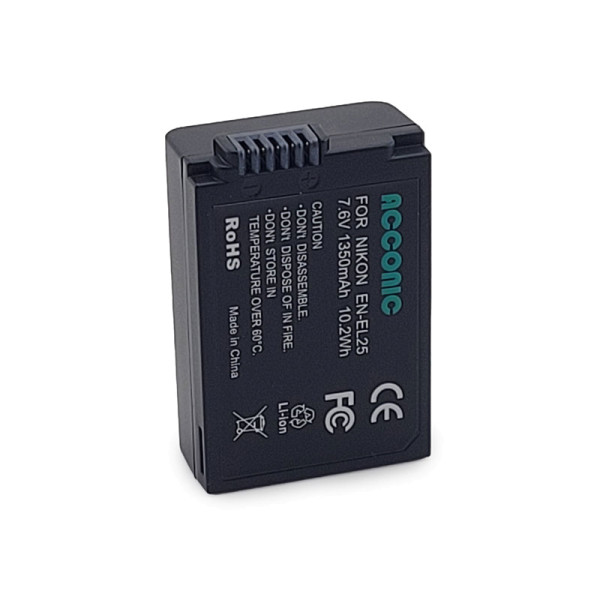 Acconic Photon Series EN-EL25 Ersatz Akku für EN-EL25 f. Nikon Z30 Z50 Z fc