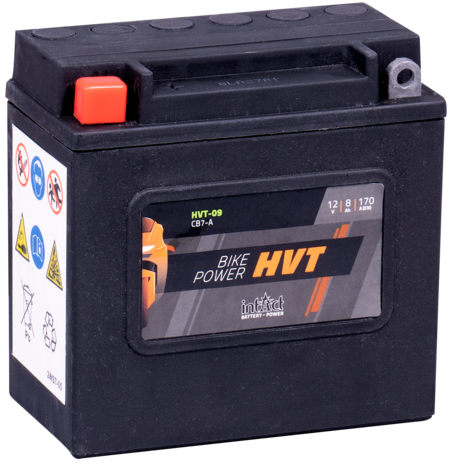 Intact HVT-09 Bike-Power HVT 7Ah Motorradbatterie (DIN 50813) YB7-A