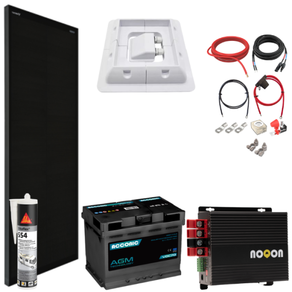 Wohnmobil Ladebooster-Set SMALL - mit AGM Batterie