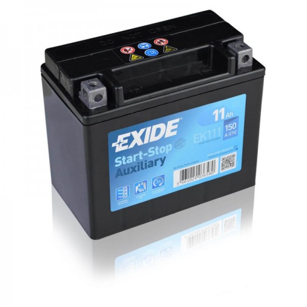 Exide-Start-Stop-Auxiliary-EK111-11Ah-AGM-Stuetzbatterie