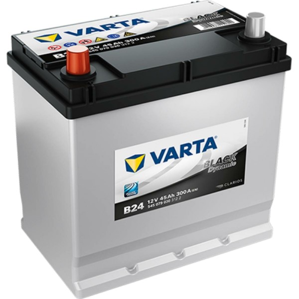 VARTA B24 Black Dynamic 12V 45Ah 300A Autobatterie 545 079 030, Starterbatterie, Boot, Batterien für