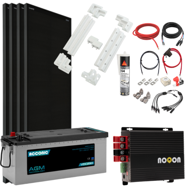 Wohnmobil Ladebooster-Set LARGE - mit AGM Batterie