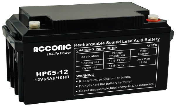 Acconic HP65-12 Hi-Life Power AGM 12V 65Ah Bleiakku