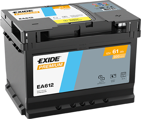 Exide EA612 Premium Carbon Boost 61Ah Autobatterie 561 400 060