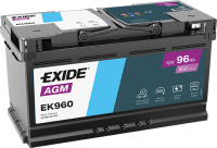 Exide EK960 AGM 96Ah Autobatterie 595 901 085