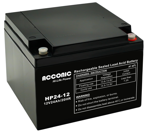 Acconic HP24-12 Hi-Life Power AGM 12V 24Ah Bleiakku