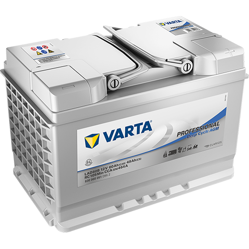 Varta LAD60B Professional DC AGM 60AH Batterie 830 060 051