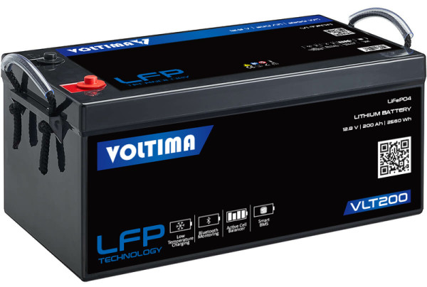 VOLTIMA VLT200 12V LiFePO4 Lithium Versorgungsbatterie 200Ah mit App