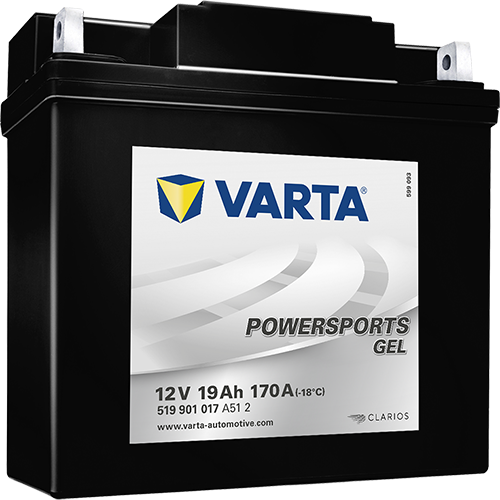 VARTA Powersports GEL 19Ah Motorradbatterie 12V G19 (DIN 51913)