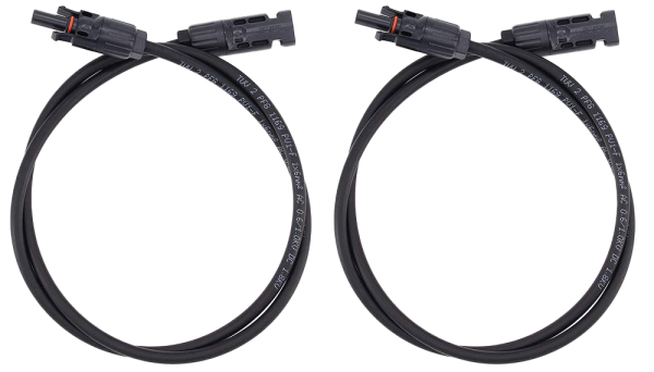 VOLTIMA Solar-Verlängerungskabel-Set 6 mm² (MC4 beidseitig), schwarz