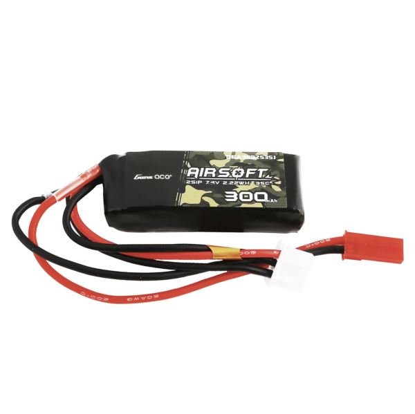 Gens ace 300mAh 7.2V 35C 2S1P Airsoft Gun Lipo Batterie mit JST-SYP Stecker GEA3002S35J