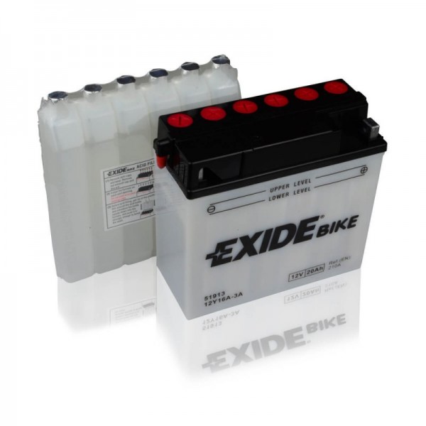 Exide 12Y16A-3A Conventional 20Ah Motorradbatterie (DIN 51913) G19
