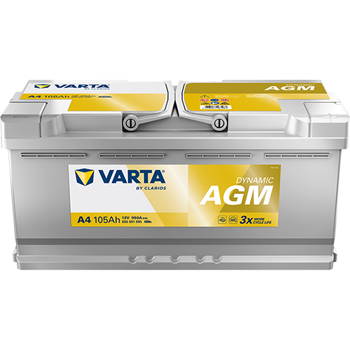 Varta A4 Dynamic AGM (H15) 605 901 095 Autobatterie 105Ah (Silver Dynamic)