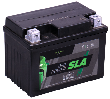 Intact SLA12-5Z-S Bike-Power SLA 4Ah Motorradbatterie (DIN 50314) YTZ5S, YTX4L-BS