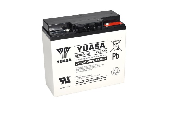 Yuasa REC22-12I 12V 22Ah AGM-Batterie