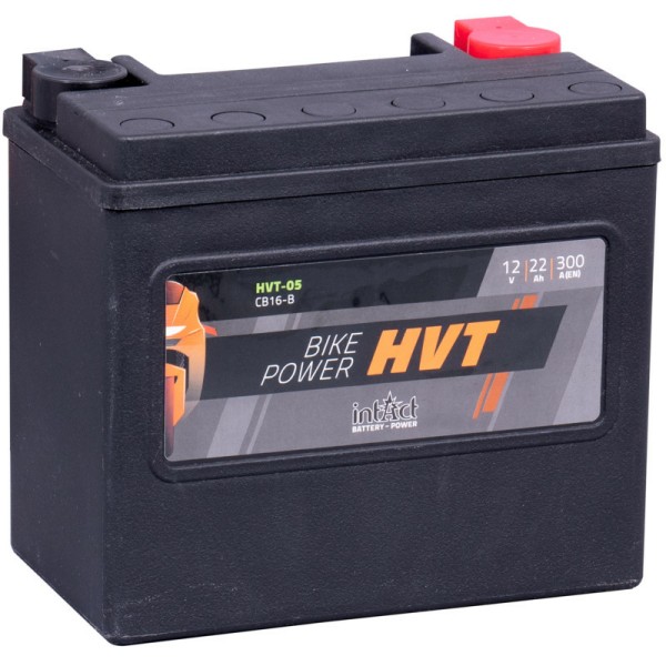 Intact HVT-05 Bike-Power HVT 22Ah Motorradbatterie (DIN 51912) YB16-B