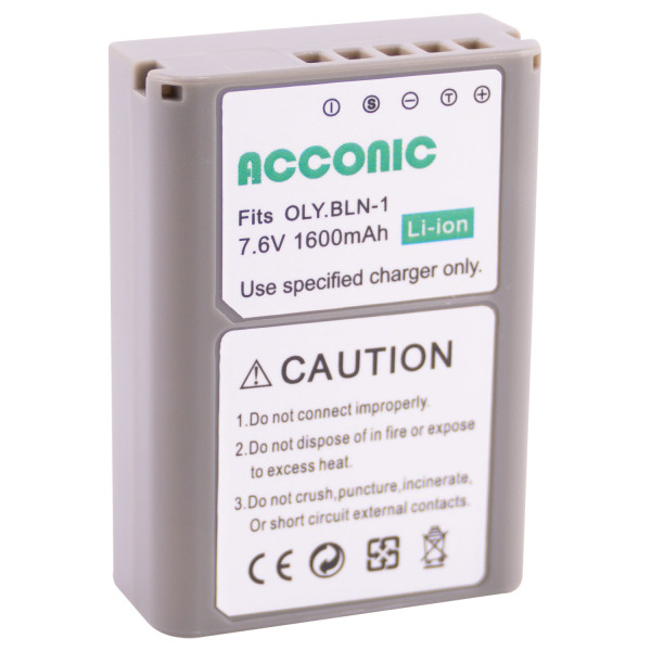 Acconic Photon Series BLN-1 Ersatz Akku für Olympus PS-BLN-1 OMD EM1 EM5