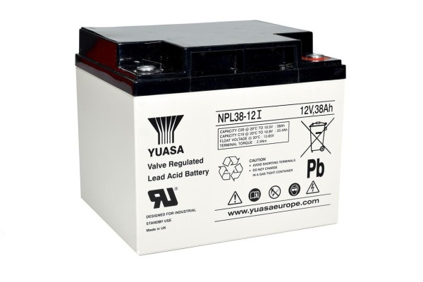 Yuasa NPL38-12I 12V 38Ah USV-Batterie - Longlife