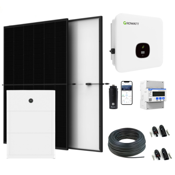 Solaranlage 17,8 kWp Set - mit Growatt MOD 15KTL3-XH BP Wechselrichter - mit 10 kWh Speicher