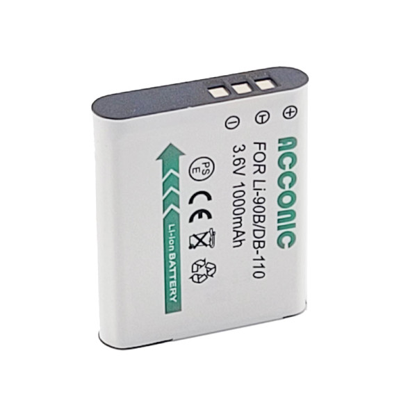 Acconic Photon Series DB-110 Ersatz Akku für Ricoh DB-110 (LI-90B)